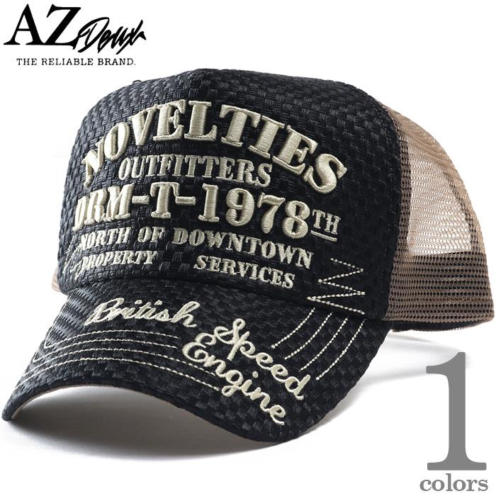 大きいサイズ メンズ AZ DEUX 刺繍入り メッシュ キャップ 帽子 秋冬新作 2683-723z