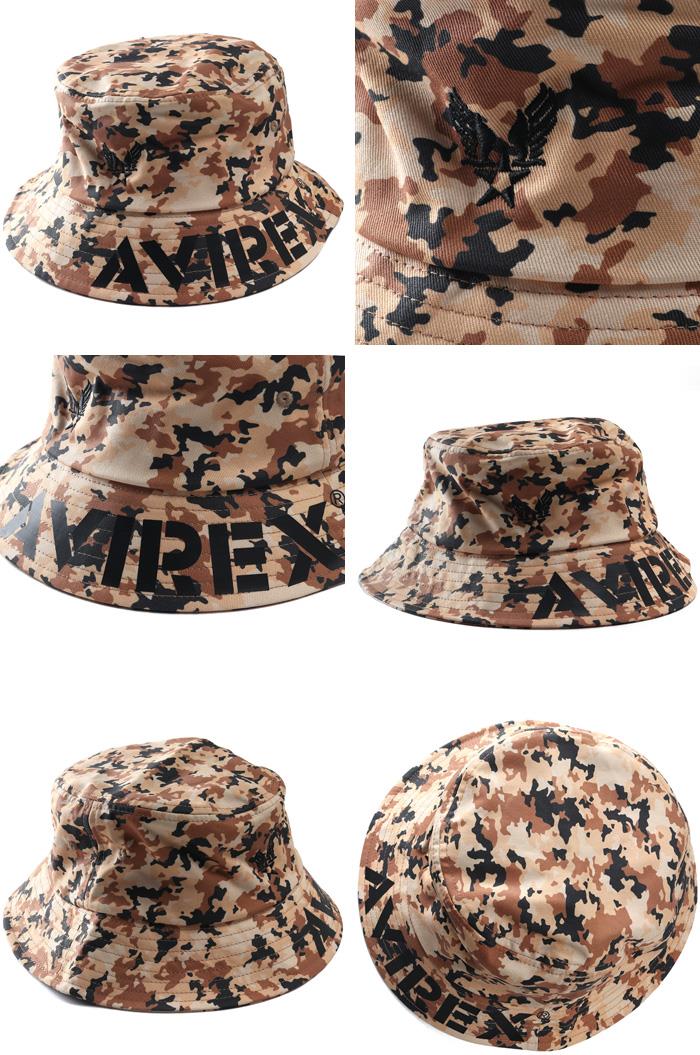 メンズ AVIREX アヴィレックス カモフラ柄 ハット 帽子 秋冬新作 80493000