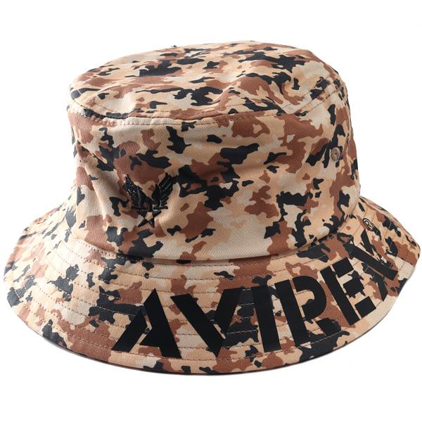 メンズ AVIREX アヴィレックス カモフラ柄 ハット 帽子 秋冬新作 80493000