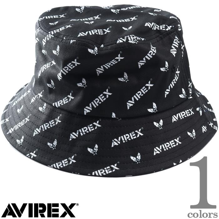 メンズ AVIREX アヴィレックス ロゴ総柄 ハット 帽子 秋冬新作 80493100