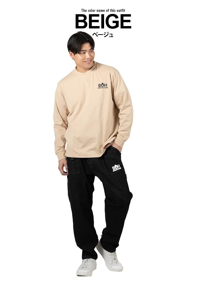 大きいサイズ メンズ BH ビィエイチ ヘヴィウェイト デザイン ロング Tシャツ 春夏新作 bh-t260101 【fre】