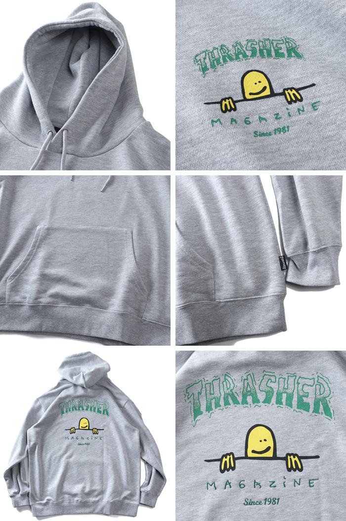 大きいサイズ メンズ THRASHER スラッシャー プリント プルオーバー パーカー 春夏新作 th26sp07k