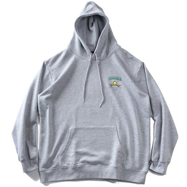 大きいサイズ メンズ THRASHER スラッシャー プリント プルオーバー パーカー 春夏新作 th26sp07k