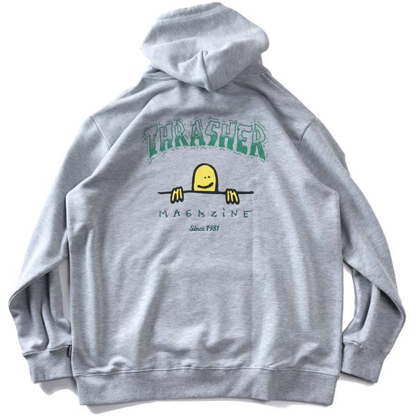 大きいサイズ メンズ THRASHER スラッシャー プリント プルオーバー パーカー 春夏新作 th26sp07k