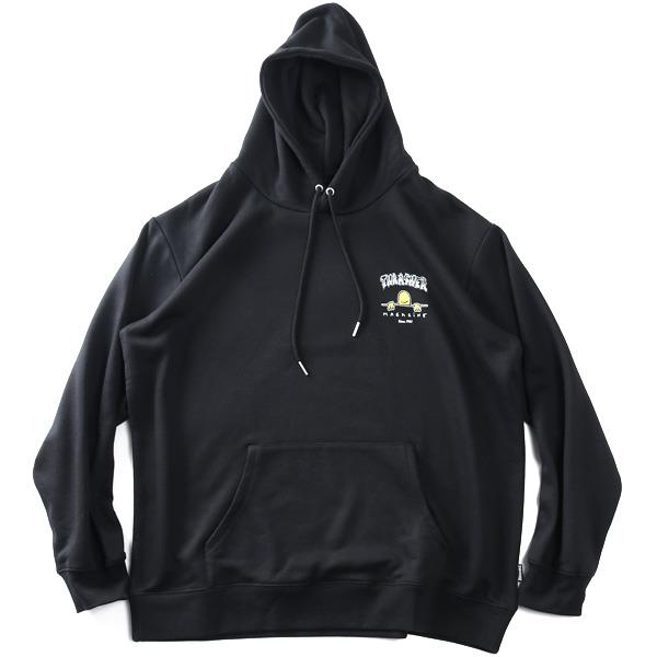 大きいサイズ メンズ THRASHER スラッシャー プリント プルオーバー パーカー 春夏新作 th26sp07k