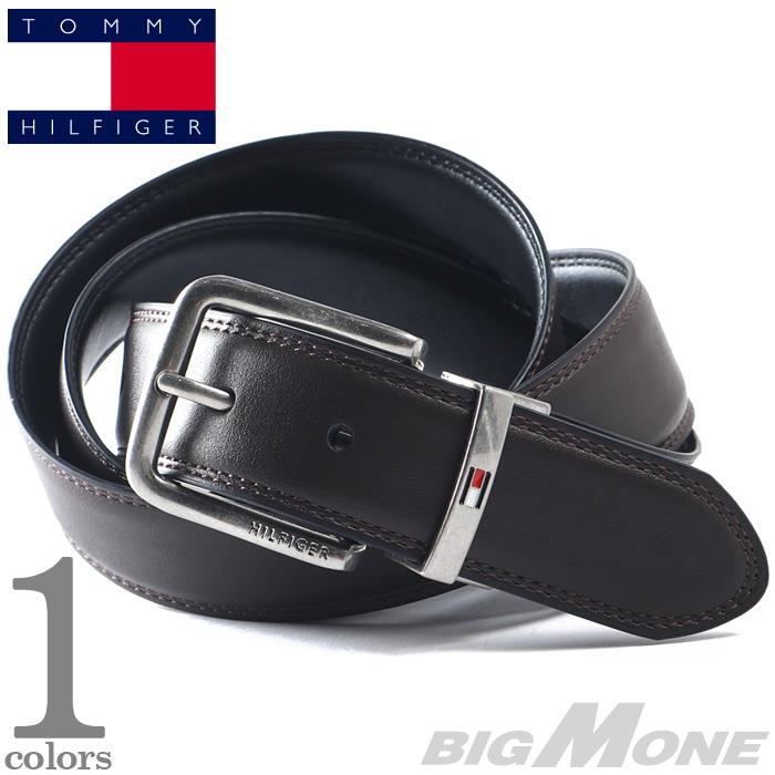 大きいサイズ メンズ TOMMY HILFIGER トミーヒルフィガー リバーシブル レザー ベルト USA直輸入 11tl020039
