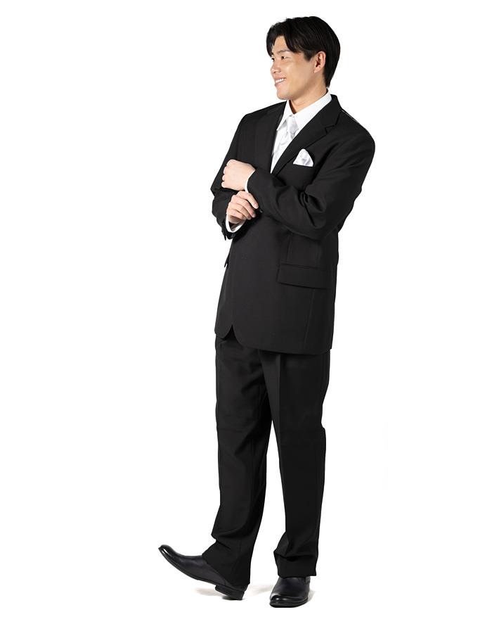 大きいサイズ メンズ OXFORD CLASSIC シングル 2ツ釦 フォーマル スーツ アジャスター付 ブラックフォーマル 礼服 冠婚葬祭 春夏新作 2470b 【fre】