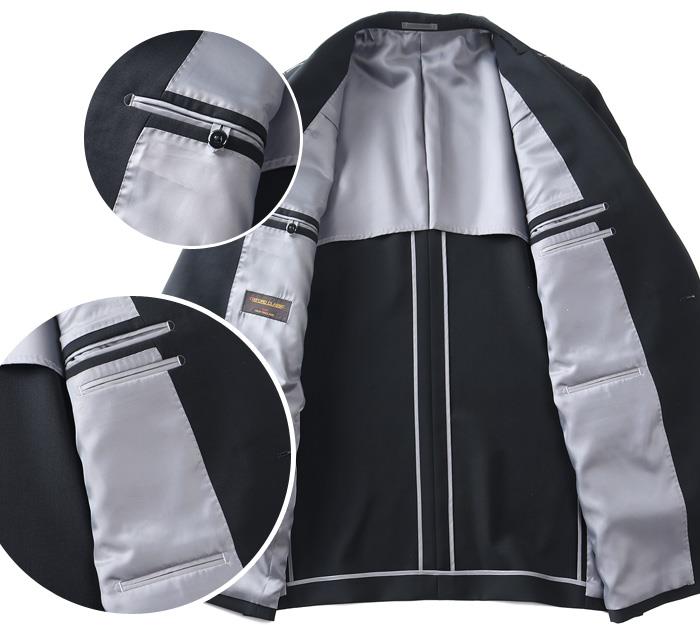 大きいサイズ メンズ OXFORD CLASSIC シングル 2ツ釦 フォーマル スーツ アジャスター付 ブラックフォーマル 礼服 冠婚葬祭 春夏新作 2470b 【fre】