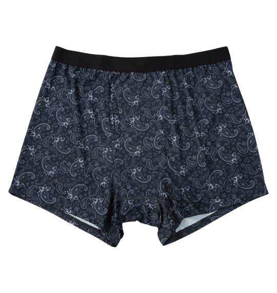 大きいサイズ メンズ KEEP GUARD ナノファイン100加工軽失禁対策 ボクサーパンツ ブラックペイズリー 1249-6210-2 4L 5L 6L 7L 8L