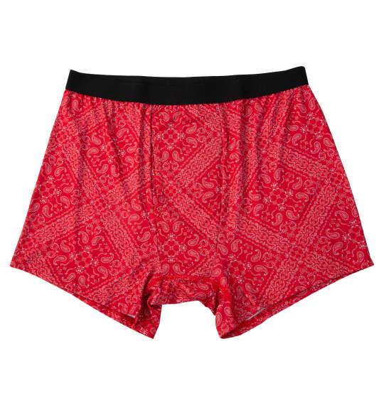 大きいサイズ メンズ KEEP GUARD ナノファイン100加工軽失禁対策 ボクサーパンツ レッドペイズリー 1249-6210-3 4L 5L 6L 7L 8L