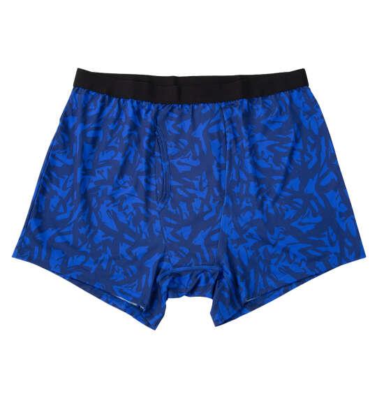 大きいサイズ メンズ KEEP GUARD ナノファイン100加工軽失禁対策 ボクサーパンツ ブルー変形ハート 1249-6210-4 4L 5L 6L 7L 8L