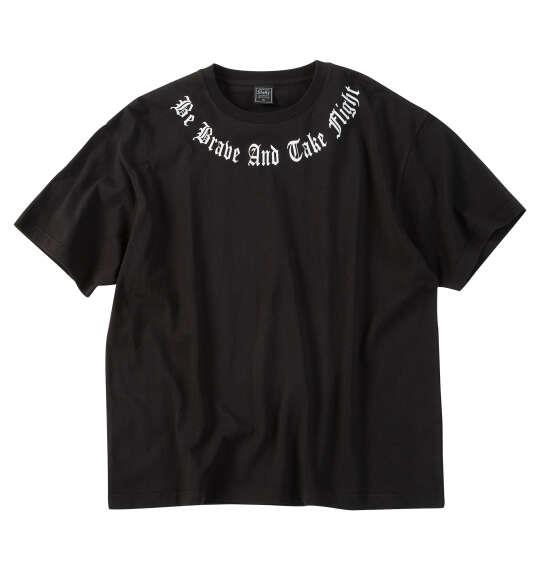 大きいサイズ メンズ SHELTY 天竺メタリックWINGプリント 半袖 Tシャツ ブラック×シルバー 1268-6202-1 3L 4L 5L 6L 8L