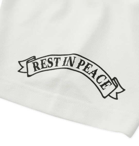 大きいサイズ メンズ SHELTY 鹿の子刺繍&マリアプリント 半袖 ポロシャツ オフホワイト 1268-6203-1 3L 4L 5L 6L 8L