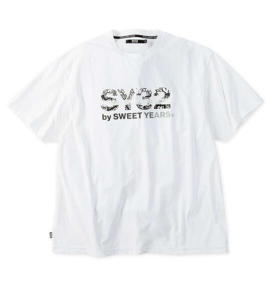 大きいサイズ メンズ SY32 by SWEET YEARS ベーシックグラフィックロゴ 半袖 Tシャツ ホワイト 1278-6271-1 3L 4L 5L 6L
