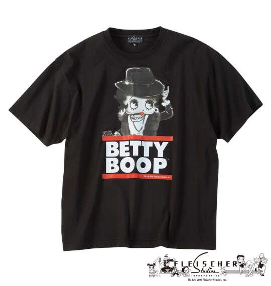 大きいサイズ メンズ BETTY BOOP 天竺プリント 半袖 Tシャツ ブラック 1278-6500-2 3L 4L 5L 6L 8L