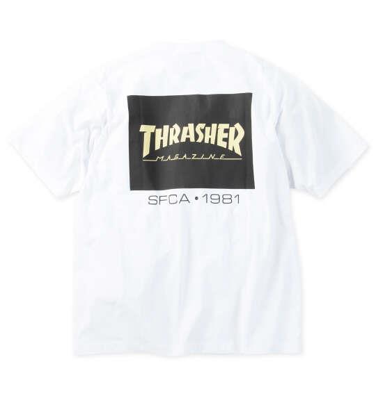 大きいサイズ メンズ THRASHER 半袖 Tシャツ ホワイト 1278-6525-1 3L 4L 5L 6L 8L