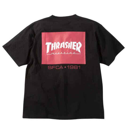 大きいサイズ メンズ THRASHER 半袖 Tシャツ ブラック 1278-6525-2 3L 4L 5L 6L 8L