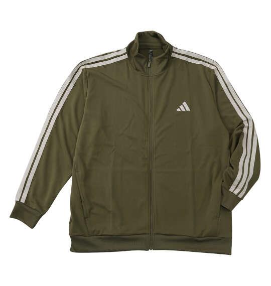 大きいサイズ メンズ adidas MH 3Sトラックトップ オリーブストレータ 1248-6110-3 3XL 4XL 5XL