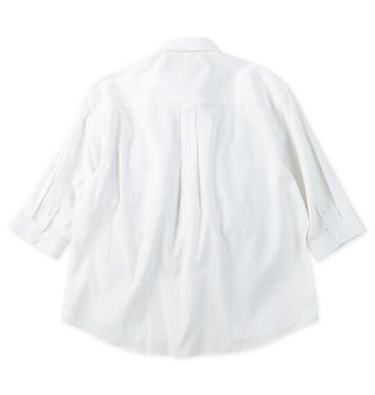 大きいサイズ メンズ Mc.S.P TC麻スラブ 七分袖 レギュラーカラー シャツ ホワイト 1277-6220-1 3L 4L 5L 6L 8L