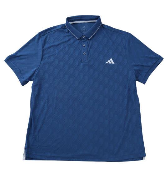 大きいサイズ メンズ adidas golf CLIMACOOLシーズナルジャガード 半袖 シャツ ダスキーペトロール 1278-6212-3 4XL 5XL