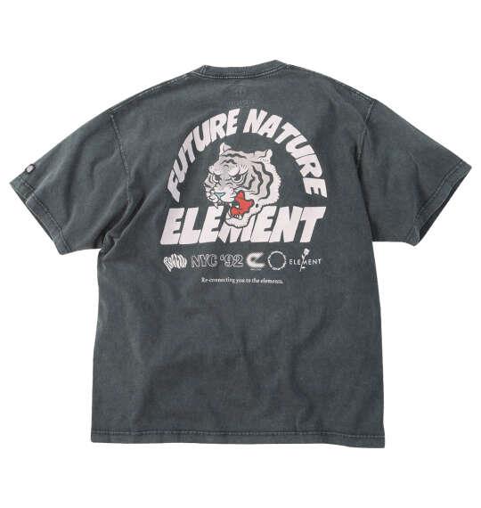 大きいサイズ メンズ ELEMENT TIGER 半袖 Tシャツ スミクロ 1278-6296-1 3L 4L 5L 6L