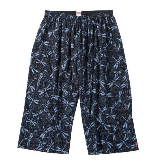 大きいサイズ メンズ EDWIN 楊柳プリント ステテコ トンボ柄 1249-6200-1 3L 4L 5L 6L 7L 8L