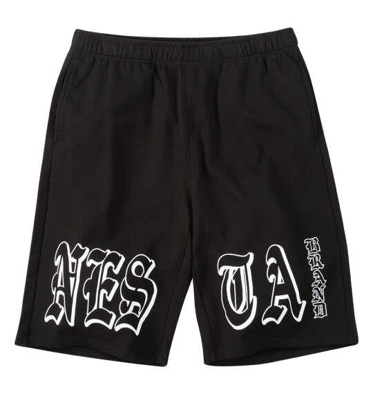大きいサイズ メンズ NESTA BRAND スウェット ハーフパンツ ブラック 1274-6250-2 3L 4L 5L 6L 8L