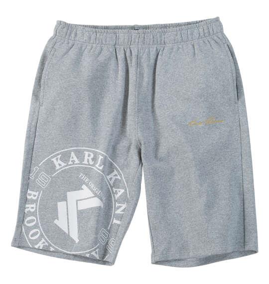 大きいサイズ メンズ KARL KANI スウェット ハーフパンツ ミックスグレー 1274-6255-1 3L 4L 5L 6L 8L