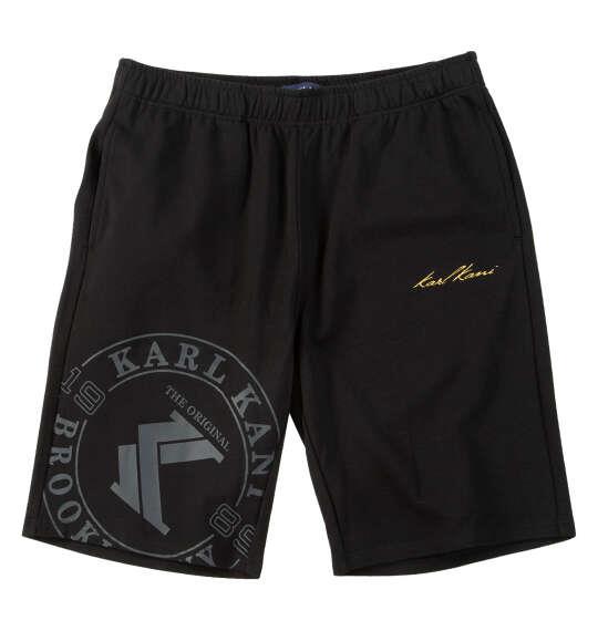 大きいサイズ メンズ KARL KANI スウェット ハーフパンツ ブラック 1274-6255-2 3L 4L 5L 6L 8L