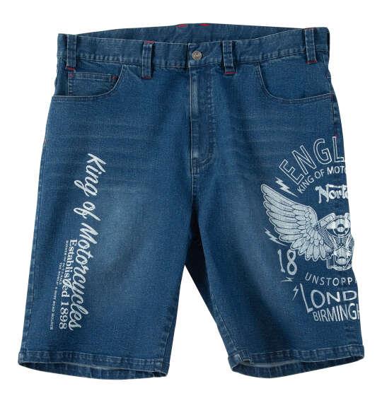 大きいサイズ メンズ Norton デニム ハーフパンツ サンドネイビー 1274-6260-1 100 110 120 130 140