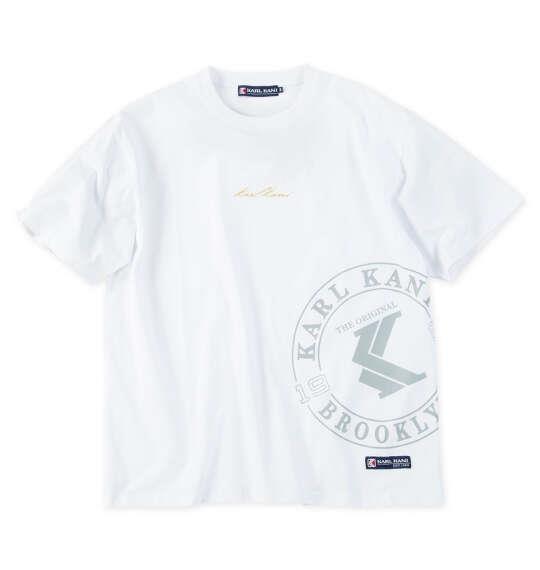 大きいサイズ メンズ KARL KANI 天竺 半袖 Tシャツ ホワイト 1278-6285-1 3L 4L 5L 6L 8L
