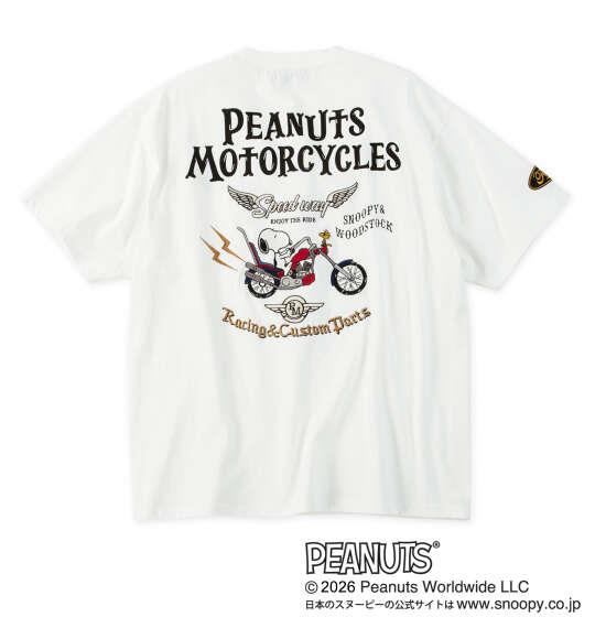 大きいサイズ メンズ FLAGSTAFF×PEANUTS スヌーピーコラボ 半袖 Tシャツ ホワイト 1278-6535-1 3L 4L 5L 6L 8L