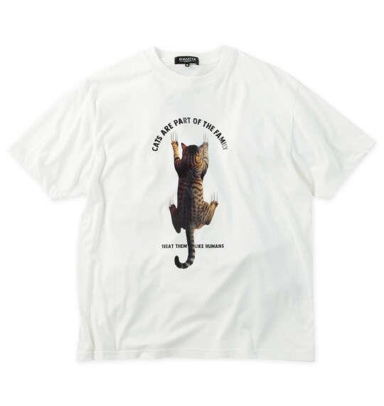 大きいサイズ メンズ RIMASTER VISION 天竺トリックアート 半袖 Tシャツ ホワイト 1268-6216-1 3L 4L 5L 6L 8L