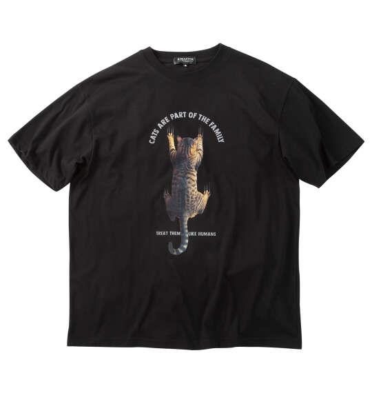 大きいサイズ メンズ RIMASTER VISION 天竺トリックアート 半袖 Tシャツ ブラック 1268-6216-2 3L 4L 5L 6L 8L