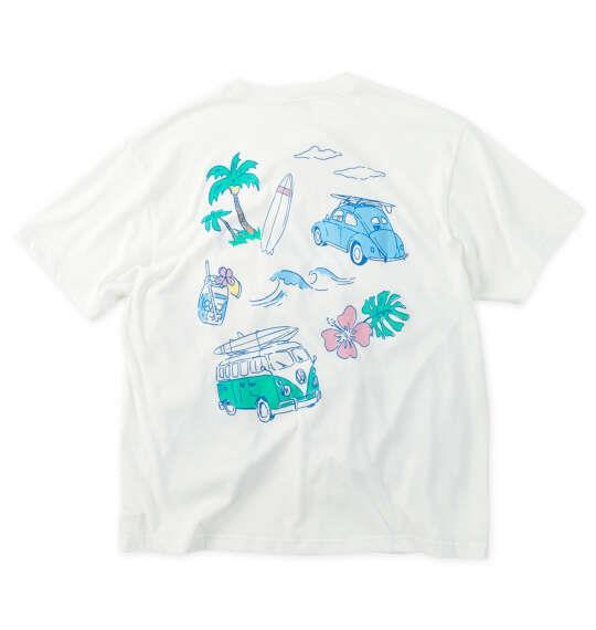 大きいサイズ メンズ VOLKSWAGEN 天竺 半袖 Tシャツ ホワイト 1268-6226-1 3L 4L 5L 6L 8L