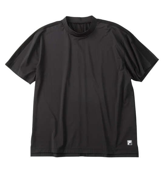 大きいサイズ メンズ FILA GOLF モックネック 半袖 シャツ ブラック 1278-6240-2 3L 4L 5L