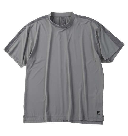 大きいサイズ メンズ FILA GOLF モックネック 半袖 シャツ グレー 1278-6240-3 3L 4L 5L