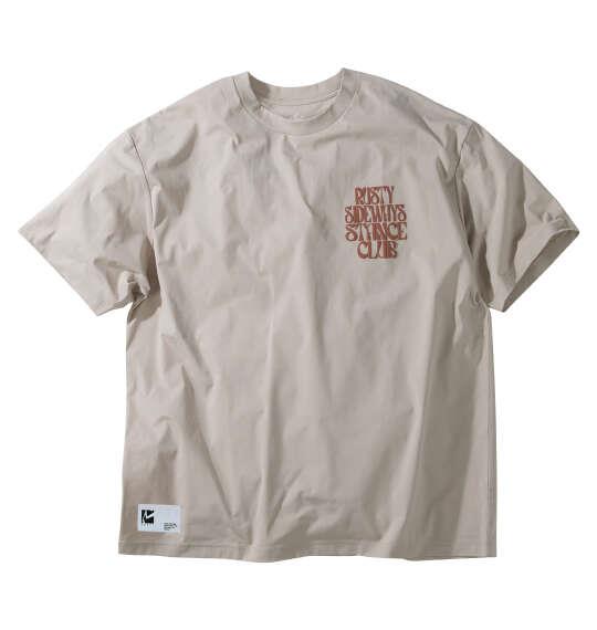 大きいサイズ メンズ RUSTY PEARTEX 吸汗速乾 UV 半袖 Tシャツ ベージュ 1278-6250-3 3L 4L 5L 6L