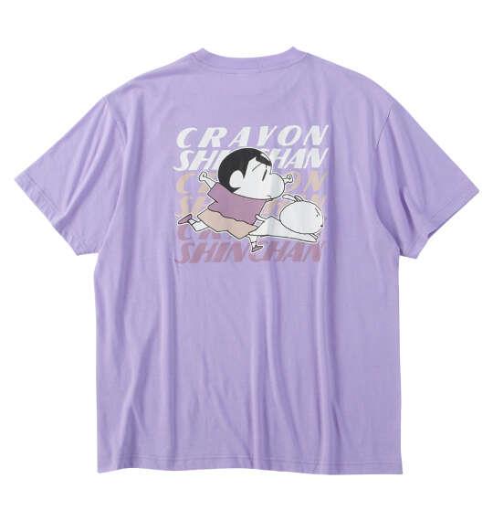 大きいサイズ メンズ クレヨンしんちゃん 天竺ポケット付 半袖 Tシャツ ラベンダー 1278-6551-1 3L 4L 5L 6L 8L
