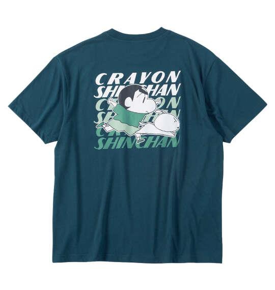 大きいサイズ メンズ クレヨンしんちゃん 天竺ポケット付 半袖 Tシャツ ダークオーシャン 1278-6551-2 3L 4L 5L 6L 8L