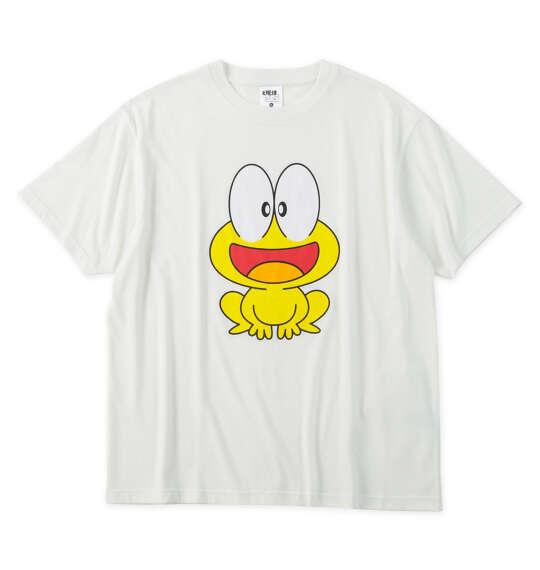 大きいサイズ メンズ ど根性ガエル 天竺 半袖 Tシャツ ホワイト 1278-6555-1 3L 4L 5L 6L 8L