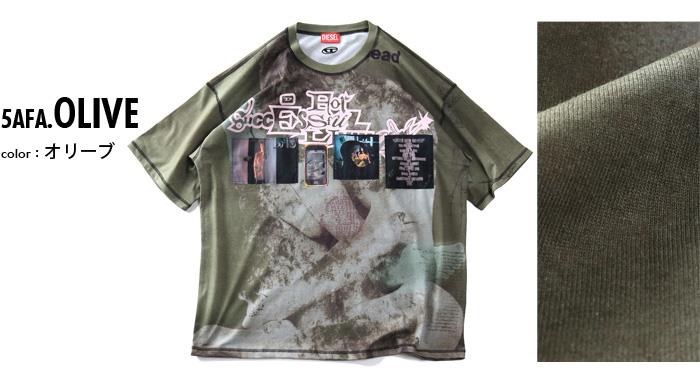 大きいサイズ メンズ DIESEL ディーゼル デザイン 半袖 Tシャツ T-BOXT-V5 直輸入品 a19976-0epcd