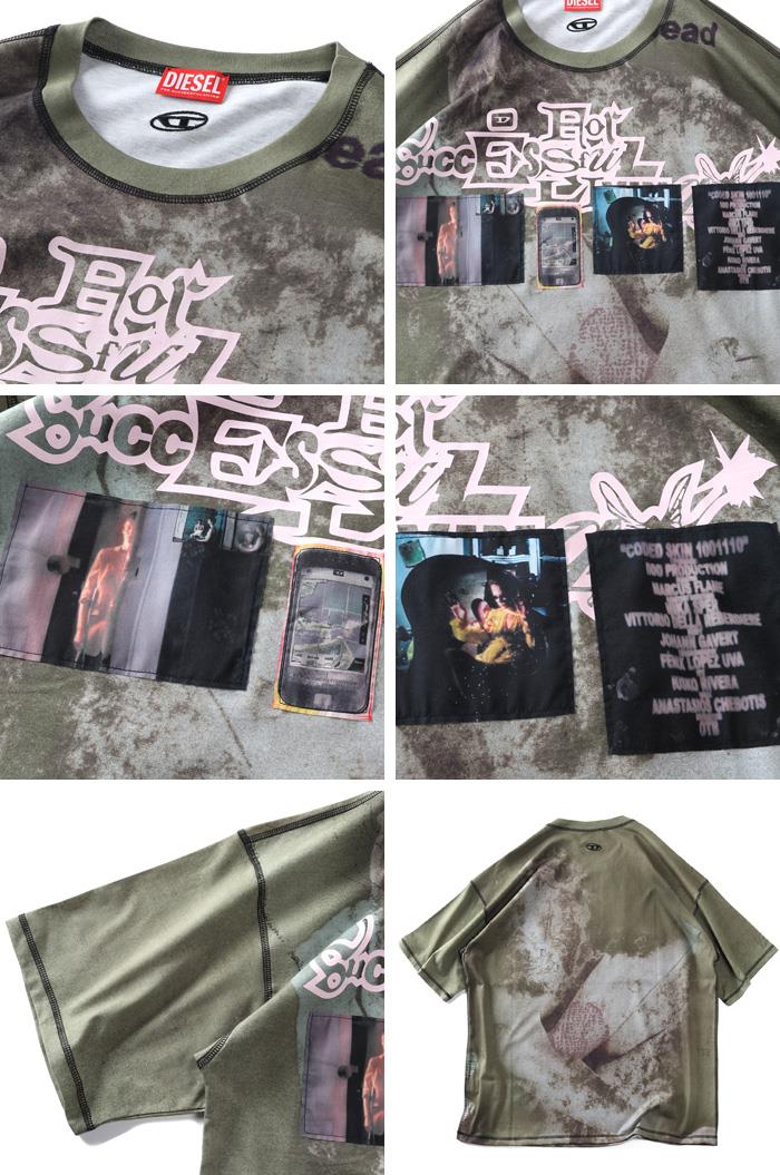 大きいサイズ メンズ DIESEL ディーゼル デザイン 半袖 Tシャツ T-BOXT-V5 直輸入品 a19976-0epcd