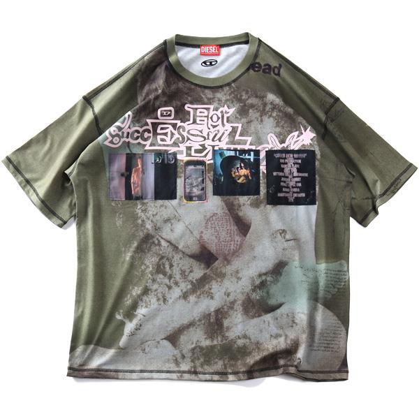 大きいサイズ メンズ DIESEL ディーゼル デザイン 半袖 Tシャツ T-BOXT-V5 直輸入品 a19976-0epcd