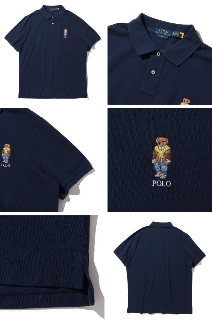 大きいサイズ メンズ POLO RALPH LAUREN ポロ ラルフローレン 鹿の子 半袖 ポロシャツ USA直輸入 710p04982-001