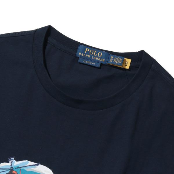 大きいサイズ メンズ POLO RALPH LAUREN ポロ ラルフローレン 半袖 プリント Tシャツ USA直輸入 710p06725-002