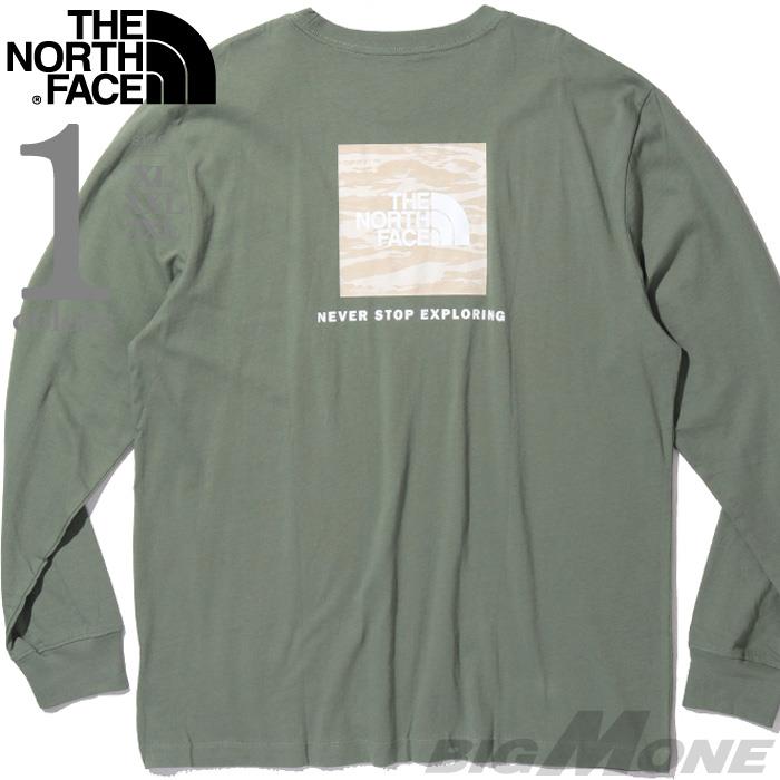 大きいサイズ メンズ THE NORTH FACE ノースフェイス プリント 長袖 Tシャツ USA直輸入 nf0a8evr-czo