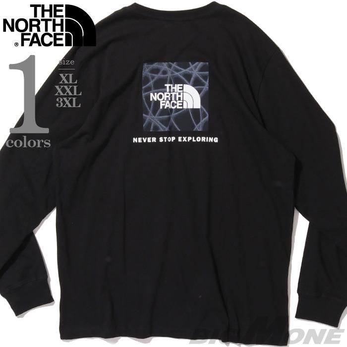 大きいサイズ メンズ THE NORTH FACE ノースフェイス プリント 長袖 Tシャツ USA直輸入 nf0a8evt-jk3