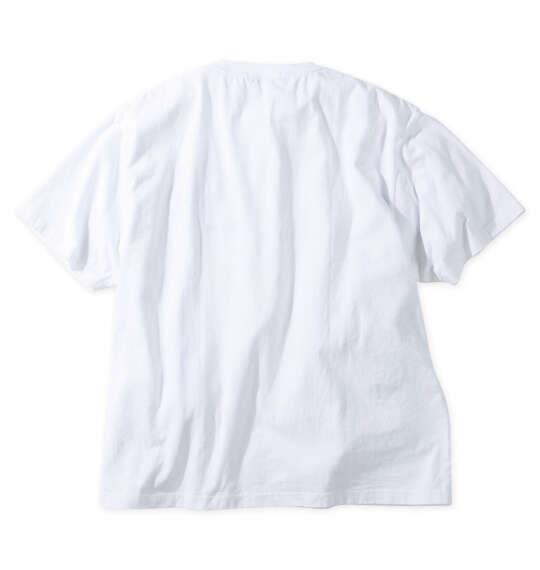大きいサイズ メンズ in the attic デニムクロスパッチワーク 半袖 Tシャツ ホワイト 1258-6230-1 3L 4L 5L 6L