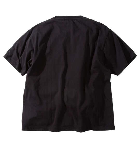 大きいサイズ メンズ in the attic デニムクロスパッチワーク 半袖 Tシャツ ブラック 1258-6230-2 3L 4L 5L 6L